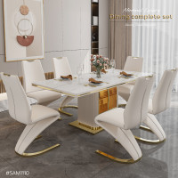 ราคา RS.LUXURY ชุดโต๊ะอาหารสุดหรู พร้อมเก้าอี้ โต๊ะ 1.6M + เก้าอี้ 6 ที่นั่ง (10893553)