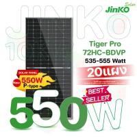 ราคา JINKO ชุดแผงโซล่าเซลล์ 10KW 20แผง Solar Panel Bifacial Jinko P type normal (12594460)
