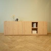 ราคา Inhome furniture ชั้นวางทีวีขนาดใหญ่ บาน Soft-Close W240xD40xH81 รุ่น SI-2495 DK (12730804)