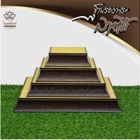 ราคา ใบบุญเฟอร์นิเจอร์ ฐานพระ ฐานท้าวเวส ฐานวางพระ แท่นวางพระ ฐานรองพระ ฐานท้าวเวสสุวรรณ แท่นพระลายไม้ 14 x 8 นิ้ว (12173325)