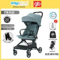 ราคา GB FYN Plus (ฟินพลัส) รถเข็นเด็ก - 4 ปี + Trarel Bag แถมฟรี สายสะพาย และกระเป๋าเก็บรถเข็น /ที่คลุมกันฝน Blue With Pad (12542661)