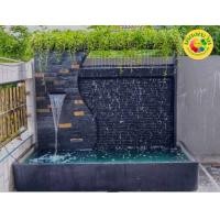 ราคา เคียงตะวันรับจัดสวน น้ำตกโมเดิร์นลายหินกาบ ม่านน้ำหินกาบ น้ำตกในสวน น้ำตกราคาโรงงาน น้ำพุ น้ำล้น ตกแต่งพร้อมจัดส่ง (12734682)