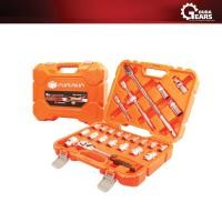ราคา PUMPKIN เครื่องมือช่าง ชุดประแจบล็อก XTREME ลูกบล็อคหกเหลี่ยม 25 ตัว/ชุด รุ่น PTT-SKS25P6 (40264) ส้ม (12713022)