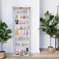 ราคา Rina Hey ตู้โชว์กระจก 8 ชั้นพร้อมกุญแจล็อค รุ่น SHOW/60 สีไม้ธรรมชาติ (12104492)