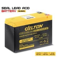 ราคา DELTON แบตเตอรี่แห้ง 12V8AH / 12V12AH เครื่องมือเกษตร UPS จักรยานไฟฟ้า มอเตอร์ไซค์ Sealed Lead-acid Battery ล็อตใหม่ 12V8AH 1 ก้อน (12735693)