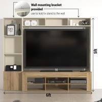 ราคา Tomato Home ชุดตู้ชั้นวางทีวี Preston 2.0 TV60นื้ว ราคารวมประกอบในกทมและปริมณฑลเท่านั้น | ชั้นวางทีวี ตู้วางทีวีชุดใหญ่ TV-P60C-2.0ไข่มุก (12321672)