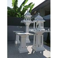 ราคา ศาลโมเดิร์น ศาลพระภูมิ ศาลตายาย ชุดกลาง หลังคาลอน สีขาว หลังคาเงิน ประดับกระจกเงิน (12170584)