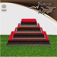 ราคา ฐานวางพระ ใบบุญเฟอร์นิเจอร์ ฐานพระลายไม้ แท่นพระ ฐานพระพุทธรูป แท่นวางพระ ฐานรองพระ ที่วางพระ ฐานพระสูง 2 นิ้ว B026 22 x 16 นิ้ว (12169414)