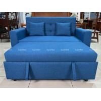 ราคา SuperBed โซฟาเบด สปาโก้ ปรับนอนได้ Cubico ปรับเอนได้ ผ้าสีน้ำเงิน (12378853)