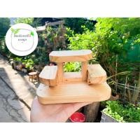 ราคา ร้านเฟอร์นิเจอร์ไม้ขายถูก หิ้งพระขนาดเล็ก 5 ชั้น โต๊ะหมู่ขนาดเล็ก ยาว 6.5 x กว้าง 4 x สูง 3.5 นิ้ว สีไม้ธรรมชาติ สูง 3.5 นิ้ว (10290328)