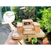 ราคา ร้านเฟอร์นิเจอร์ไม้ขายถูก หิ้งพระขนาดเล็ก 5 ชั้น โต๊ะหมู่ขนาดเล็ก สีไม้ธรรมชาติ ยาว 6.5 x กว้าง 4 x สูง 3.5 นิ้ว (10290325)