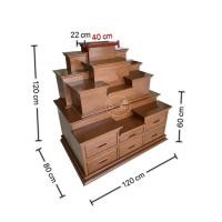 ราคา 8KARAT design โต๊ะหมู่บูชาโมเดิร์น (1.2.11) ลึก80ซม. ยาว120ซม. สูง120ซม สีน้ำตาล (10453689)