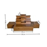 ราคา 8KARAT design โต๊ะหมู่บูชาโมเดิร์น วางพระ ลึก80ซม. ยาว220ซม. สูง90ซม (10453766)