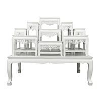 ราคา ภัทรพุทโธ - โต๊ะหมู่บูชาพระชุดใหญ่ สีขาว กระจังขาว 100*86*56 ซม ไทยโมเดิร์น (10587246)