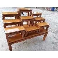 ราคา อรุณรัตน์เฟอร์นิเจอร์ โต๊ะหมู่บูชาไม้สักทอง 7นิ้ว (10888489)