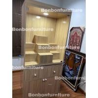 ราคา Bonbonfurniture ตู้พระมีไฟ ตู้หมู่บูชาพระ หิ้งพระกระจก ตู้พระกระจก (ส่งเฉพาะกทม-ปริมณฑล) สีโอ๊คน้ำตาล (11051861)