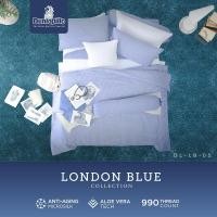 ราคา Dunlopillo ชุดผ้าปู เทคโนโลยีผ้าถนอมผิว ทอ 990 เส้น รุ่น London Blue DL-LB-03 6 ฟุต(ไม่รวมผ้านวม) (12114090)
