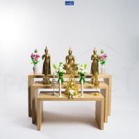 ราคา FASTTECT โต๊ะหมู่บูชา มินิมอล เมเปิ้ล โต๊ะหมู่ 3 (12293115)