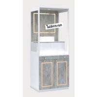 ราคา พี.พี. ตู้พระ ตู้โชว์ของ ตู้วางพระ มีไฟดาวน์ไลท์ (สินค้าพรีออเดอร์) รุ่น B สีเทา กทม.ประกอบ (12443568)