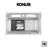 ราคา KOHLER อ่างล้างจานสเตนเลส 1 หลุม แบบฝังบนเคาน์เตอร์ รุ่น Toccata (12603833)