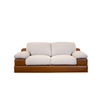 ราคา Sofa Direct โซฟาผ้า 1-3 ที่นั่ง รุ่น Imagine สีน้ำตาล ผ้า Breeze+Synthetic Leather 2 ที่นั่ง (12729914)