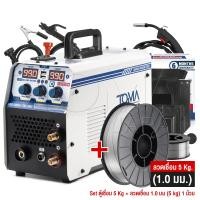 ราคา TOMA JAPAN ตู้เชื่อม MIG ตู้เชื่อมไฟฟ้า 3 ระบบ ขนาด 5 กิโล รุ่น MIG/MMA/TIG-990 พร้อมระบบ FLUX CORED,MIG,TIG LIFT และMMA ตู้เชื่อม5KG+ลวด1.0 (12736849)