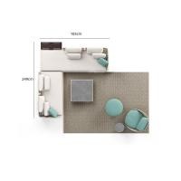 ราคา BUNISE Aurora ชุดโซฟาหวายสานกลางแจ้ง - 1-4 ที่นั่ง, มีที่วางของ, หวายสานมือ, เหมาะสำหรับสวน & ริมสระว่ายน้ำ Set 3 Aluminum Alloy (12737174)