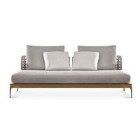 ราคา BUNISE Aurora ชุดโซฟาหวายสานกลางแจ้ง - 1-4 ที่นั่ง, มีที่วางของ, หวายสานมือ, เหมาะสำหรับสวน & ริมสระว่ายน้ำ 2-Seater middle Teak (12737165)