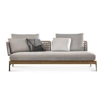 ราคา BUNISE Aurora ชุดโซฟาหวายสานกลางแจ้ง - 1-4 ที่นั่ง, มีที่วางของ, หวายสานมือ, เหมาะสำหรับสวน & ริมสระว่ายน้ำ 2-Seater corner Teak (12737166)