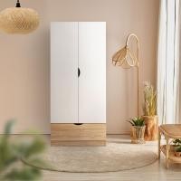 ราคา Wardrobe Decor ตู้เสื้อผ้าบานเปิด ขนาด 80 ซม. รุ่น Havin สีขาว (80x58x180 cm.) แบรนด์ KONCEPT FURNITURE (12183932)