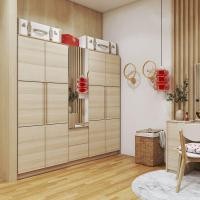 ราคา SB Design Square ตู้เสื้อผ้าบานเปิด รุ่น Hakone สีไม้อ่อน (200x57x200 cm.) แบรนด์ KONCEPT FURNITURE (10430744)