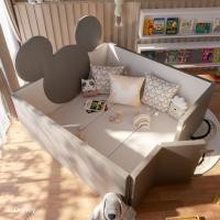 ราคา SB Design Square เฟอร์นิเจอร์เด็ก DISNEY รุ่น MICKEY-KIDS สีเทาอ่อน (160x160x60 cm.) แบรนด์ DISNEYHOME (10988519)