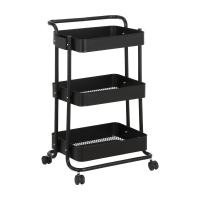 ราคา INDEX LIVING MALL ชั้นวางของมีล้อ 3 ชั้น รุ่นโลแกน สีดำ (12490527)