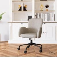 ราคา Chic Republic เก้าอี้สำนักงานหมุนและปรับระดับได้ รุ่น KONNIE สีน้ำตาลอ่อน (12181933)