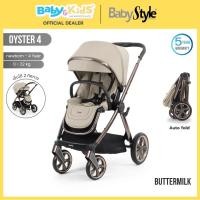 ราคา Oyster 4 Baby Stroller รถเข็นเด็ก สำหรับแรกเกิด -22 kg. Butter Milk (12741621)