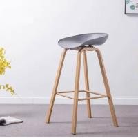 ราคา Foammy Shop เก้าอี้บาร์ เก้าอี้ทรงสูง เก้าอี้เคาน์เตอร์บาร์ เก้าอี้ขาเหล็กหุ้มลายไม้เฟอร์นิเจอร์แต่งบ้าน สีเทา (12134561)