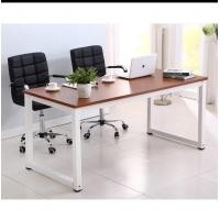 ราคา Heavenly โต๊ะออฟฟิศ อย่างดี ขาเหล็ก เหล็กหนารับน้ำหนักได้เยอะ 120 x 60 x 74 cm น้ำตาล ขาโต๊ะขาว (12533469)