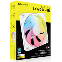 ราคา CORSAIR LX120-R RGB White 1x120mm PWM Reverse Expension Pack Fan : CO-9051053-WW (12676165)