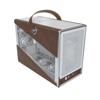 ราคา MONTECH HERITAGE PRO White Eco-Leather Finish With 4xNon RGB Fans Micro-ATX Case (12701310)