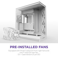 ราคา NZXT H9 Flow (2025) White CM-H92FW-01 Large Dual-Chamber Mid-Tower ATX Airflow Case (12721740)