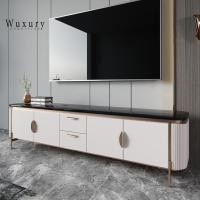 ราคา Wuxury Furniture ตู้วางทีวี ชั้นวางทีวี modern luxury TV cabinet ส่งฟรี ตู้วางทีวี 220 cm (12743630)