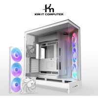 ราคา NZXT H9 FLOW RGB (2025) White CM-H92FW-R1 Large Dual-Chamber Mid-Tower ATX Airflow Case with RGB (12721742)