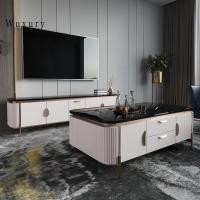 ราคา Wuxury Furniture ตู้วางทีวี ชั้นวางทีวี modern luxury TV cabinet ส่งฟรี โต๊ะกลาง 130 cm (12743631)