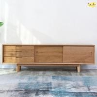 ราคา SUH TV cabinet solid oak รุ่น Vardefull สีไม้โอ๊คธรรมชาติ 1800x400x550 mm มินิมอล (10145880)