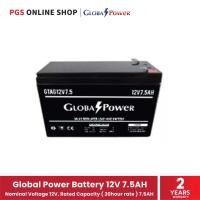ราคา Global Power Battery 12V 7.5AH (แบตเตอรี่แห้ง) สำหรับเครื่องสำรองไฟ ไฟฉุกเฉิน และอุปกรณ์ไฟฟ้า 16 x 7 x 10 GLOBAL POWER สี (10462596)
