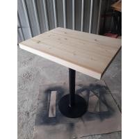 ราคา DD CHALOENCHAI FURNITURE โต๊ะร้านอาหารไม้จริง โต๊ะร้านกาแฟไม้จริง ขากลมดำ ไม้กลม80cm. สีธรรมชาติเคลือบ (10709745)