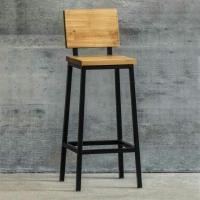 ราคา DD CHALOENCHAI เก้าอี้บาร์มีพนักพิง ขาเหล็ก ไม้จริง Old pine,เอ็ม35×35×75cm. (10709581)