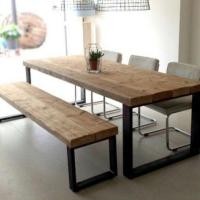 ราคา DD CHALOENCHAI ม้านั่งยาว ลอฟท์ สีไม้สัก,38×150×45cm. (10709549)