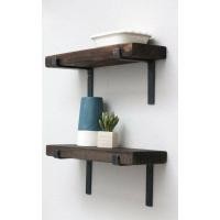 ราคา DD CHALOENCHAI ชั้นวางของขาเหล็ก ไม้จริง Old pine,20+60cm. (10720292)