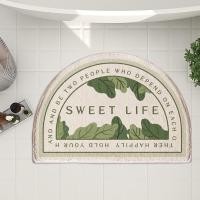 ราคา KIDSHOUSE พรมเช็ดเท้าพรมเกาหลี พรมห้องน้ำครึ่งวงกลม มินิมอล สี 60x40x5cm ครึ่งsweetเขียว (10731872)